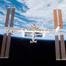 The International Space Station - launched from Titusville, Florida.